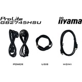 iiyama G-MASTER GB2745HSU-B2 pantalla para PC 68,6 cm (27") 1920 x 1080 Pixeles Full HD LED Negro, Monitor de gaming negro (mate), 68,6 cm (27"), 1920 x 1080 Pixeles, Full HD, LED, 1 ms, Negro