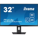 iiyama ProLite XUB3293UHSN-B5 pantalla para PC 80 cm (31.5") 3840 x 2160 Pixeles 4K Ultra HD LCD Negro, Monitor LED negro, 80 cm (31.5"), 3840 x 2160 Pixeles, 4K Ultra HD, LCD, 4 ms, Negro