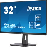 iiyama ProLite XUB3293UHSN-B5 pantalla para PC 80 cm (31.5") 3840 x 2160 Pixeles 4K Ultra HD LCD Negro, Monitor LED negro, 80 cm (31.5"), 3840 x 2160 Pixeles, 4K Ultra HD, LCD, 4 ms, Negro