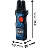 Bosch Pinza amperimétrica abierta GFM 1000-15, Instrumento de medición azul/Negro