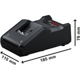 Bosch Set profesional 18V Martillo perforador GBH 18V-22 + Taladro atornillador GSR 18V-45, Destornillador azul/Negro