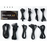 Chieftec Polaris 3.0 1250W unidad de fuente de alimentación 20+4 pin ATX ATX Negro, Fuente de alimentación de PC negro, 1250 W, 100 - 240 V, 50/60 Hz, 15-8 A, Activo, 120 W