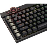 Corsair K100 RGB Mechanical Gaming teclado USB QWERTZ Alemán Negro, Teclado para gaming negro, Completo (100%), USB, Interruptor mecánico, QWERTZ, LED RGB, Negro