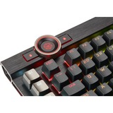 Corsair K100 RGB Mechanical Gaming teclado USB QWERTZ Alemán Negro, Teclado para gaming negro, Completo (100%), USB, Interruptor mecánico, QWERTZ, LED RGB, Negro