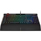 Corsair K100 RGB Mechanical Gaming teclado USB QWERTZ Alemán Negro, Teclado para gaming negro, Completo (100%), USB, Interruptor mecánico, QWERTZ, LED RGB, Negro