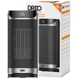 DREO Calefactor Solaris 619, Termoventiladores negro/Plateado