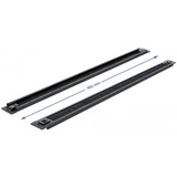 DeLOCK 66344 accesorio de bastidor Panel pasacables con cepillo, Guía para cable negro, Panel pasacables con cepillo, Negro, Metal, Nylon, 1U, China, 48,3 cm (19")