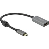DeLOCK 66571 adaptador de cable de vídeo 0,2 m USB Tipo C HDMI tipo A (Estándar) Negro, Gris gris/Negro, 0,2 m, USB Tipo C, HDMI tipo A (Estándar), Macho, Hembra, Derecho
