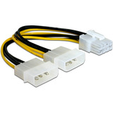 DeLOCK Cable de alimentación PCI Express 8 pines > 2x conector 5,25" 4 pines 