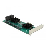 DeLOCK Tarjeta PCI Express x1 SATA de 8 puertos, Controlador 