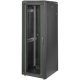Digitus Armario de red de la serie Unique - 600 x 600 mm (an. x pr.), Armario IT negro, Rack o bastidor independiente, 32U, 800 kg, Negro