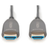 Digitus Cable de fibra óptica híbrido HDMI AOC, UHD 8K negro