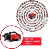 EINHELL AQUINNA 2,6 bar 3000 l/h, Bomba rojo/Negro, Batería, 2,6 bar, 3000 l/h, Negro, Rojo