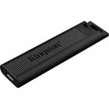 Kingston DataTraveler 1TB Max 1000R/900W USB 3.2 Gen 2, Lápiz USB negro, 1 TB, USB Tipo C, 3.2 Gen 2 (3.1 Gen 2), 1000 MB/s, Deslizar, Negro
