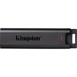 Kingston DataTraveler 1TB Max 1000R/900W USB 3.2 Gen 2, Lápiz USB negro, 1 TB, USB Tipo C, 3.2 Gen 2 (3.1 Gen 2), 1000 MB/s, Deslizar, Negro