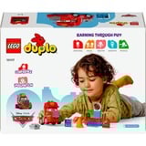 LEGO DUPLO Mack en las Carreras, Juegos de construcción rojo, Juego de construcción, 2 año(s), Plástico, 14 pieza(s), 345 g