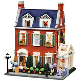 Lumibricks Casa adosada de ladrillo rojo, Juegos de construcción 