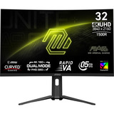 MSI MAG 321CUPDF pantalla para PC 80 cm (31.5") 3840 x 2160 Pixeles 4K Ultra HD LCD Negro, Monitor de gaming negro, 80 cm (31.5"), 3840 x 2160 Pixeles, 4K Ultra HD, LCD, 0,5 ms, Negro