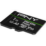 PNY Pro Elite Prime microSD 1 TB, Tarjeta de memoria negro/Verde