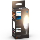 Philips Hue 8719514320628A Iluminación inteligente, Lámpara LED Philips Hue White 8719514320628A, Bombilla inteligente, Bluetooth/Zigbee, Blanco, LED, E14, Vela