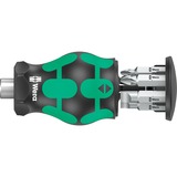Wera Kraftform Kompakt Stubby Magazin juego de 4 puntas, Conjuntos de bits negro/Verde