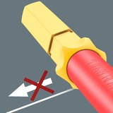 Wera Kraftform Kompakt Turbo i Imperial 1 Tool Finder, 16 piezas, Llave de tubo rojo/Amarillo