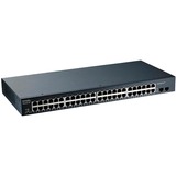 Zyxel GS1900-48-EU0102F switch L2 Gigabit Ethernet (10/100/1000) Negro, Interruptor/Conmutador L2, Gigabit Ethernet (10/100/1000), Montaje en rack