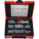 fischer DuoLine + tornillo Systainer M137, Pasador gris claro/Rojo