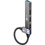 goobay 74456, Hub USB gris claro