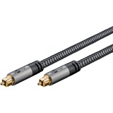 goobay Cable Toslink Plus negro/Plateado