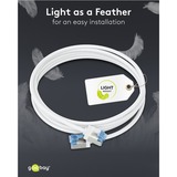 goobay Cable de parche ultraflexible Cat.6a slim, U/FTP blanco