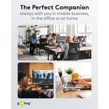 goobay Hub USB delgado de 4 puertos, USB-A a USB-A, USB 3.2 gris claro