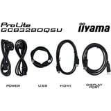 iiyama G-MASTER GCB3280QSU-B2 pantalla para PC 80 cm (31.5") 2560 x 1440 Pixeles Dual QHD LED Negro, Monitor de gaming negro (mate), 80 cm (31.5"), 2560 x 1440 Pixeles, Dual QHD, LED, 0,2 ms, Negro