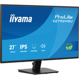 iiyama ProLite X2792HSU-B1 pantalla para PC 68,6 cm (27") 1920 x 1080 Pixeles Full HD LED Negro, Monitor LED negro (mate), 68,6 cm (27"), 1920 x 1080 Pixeles, Full HD, LED, 3 ms, Negro