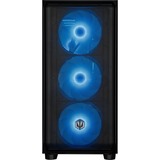 ALTERNATE ALT-HERO-INT-001, Gaming-PC negro/Transparente
