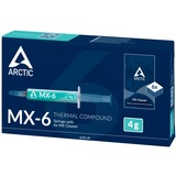 ARCTIC MX-6 compuesto disipador de calor Pasta térmica 4 g, Conductores térmicos (grasa/disco) Pasta térmica, Gris, 4 g, 1 pieza(s), 66 mm, 120 mm