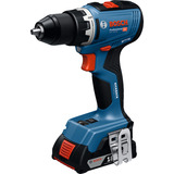 Bosch Atornillador a batería GSR 18V-65 Professional, set profesional con herramientas manuales, Taladro/destornillador azul