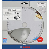 Bosch PRO Wood Hoja de sierra circular 160 mm 