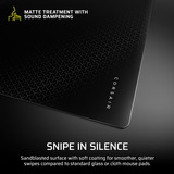 Corsair MM Glass, Almohadilla de ratón para juegos negro