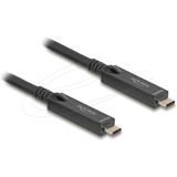 DeLOCK Cable USB-C óptico activo 8K video + datos + PD negro