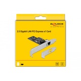 DeLOCK Tarjeta PCI Express x1 a 1 x RJ45 2,5 Gigabit LAN i225, Adaptador de red 