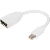 Digitus Cable adaptador DisplayPort blanco