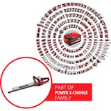 EINHELL ARCURRA Cuchilla doble 2400 W 2,85 kg, Cortasetos rojo/Negro, Batería, 2400 W, 18 V, 2,85 kg, 200 mm, 1030 mm
