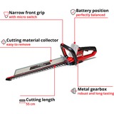 EINHELL ARCURRA Cuchilla doble 2400 W 2,85 kg, Cortasetos rojo/Negro, Batería, 2400 W, 18 V, 2,85 kg, 200 mm, 1030 mm
