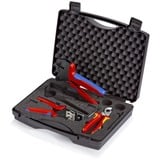 KNIPEX Maletín de herramientas para fotovoltaica, 3 piezas, Kit de herramientas negro