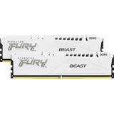 Kingston FURY FURY Beast 64GB 6000MT/s DDR5 CL36 DIMM (Kit de 2) White EXPO, Memoria RAM blanco, 64 GB, 2 x 32 GB, DDR5, 288-pin DIMM