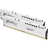 Kingston FURY FURY Beast 64GB 6000MT/s DDR5 CL36 DIMM (Kit de 2) White EXPO, Memoria RAM blanco, 64 GB, 2 x 32 GB, DDR5, 288-pin DIMM