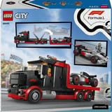 LEGO City F1 Truck con coche de carreras Audi F1, Juegos de construcción Juego de construcción, 7 año(s), Plástico, 508 pieza(s), 758 g