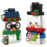 LEGO Muñecos de nieve decorativos de temporada, Juegos de construcción 
