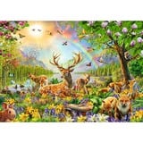 Ravensburger Puzzle infantil Familia de ciervos elegante 